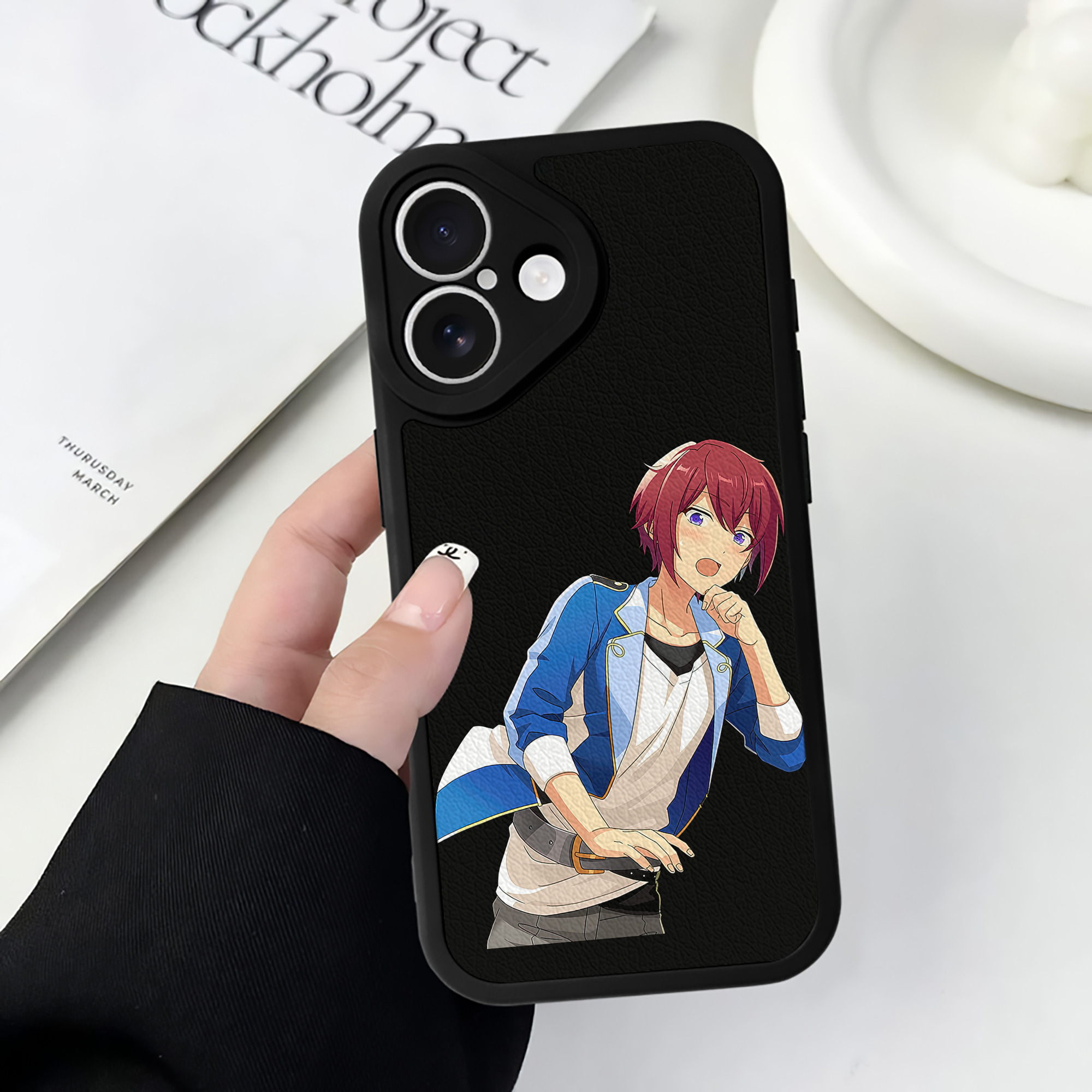 （画像用） あんさんぶるスターズ! Ensemble Stars 【iPhone 16シリーズ対応】シリコンスマホケース（レザー調） 材質：シリコン